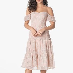 Dress the population river fit and flare dress